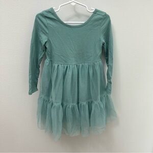 Cat & Jack Teal Long Sleeve Dress - 4T